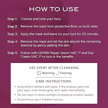 111SKIN Y² Bio Cellulose Face Mask 5枚入り Amazon.com : 111SKIN Y Theorem Bio Cellulose Facial Mask for